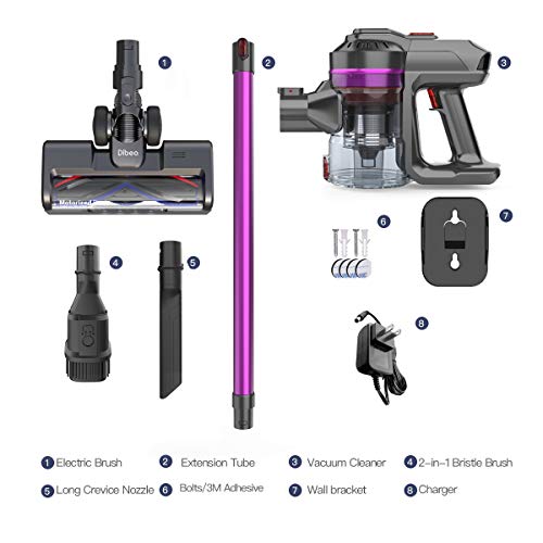 Dibea Cordless Stick Vacuum Cleaner Upgraded 24KPa Powerful Electric