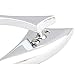 OKSTNO Custom Universal Motorcycle Spear Blade Rearview Mirrors for Cruiser Touring Rebel 250 Shadow 600 750 VTX VT1300 1800(8mm and 10mm adapters)-Pair (Chrome)