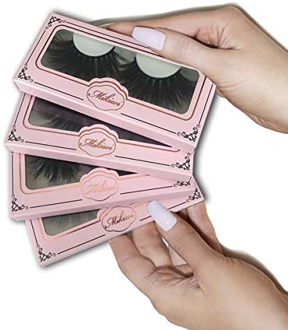 Mikiwi 4 Pack Lashes, 25mm Mink Lashes, 3D Mink Lashes, Mink Eyelashes, Dramatic Lashes, Luxury Makeup, 5D Mink Lashes.(4 pack)