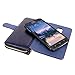 S6 Active Case, Galaxy S6 Active Case, Cellularvilla Wallet Bag Case, Pu Leather Flip [Card Slots] Case, [Zipper Wallet] [Magnetic Detachable] Cover for Samsung Galaxy S6 Active G890 (Midnight Blue)