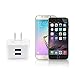 YOZATIA 2 Ports USB Travel Wall Charger - White