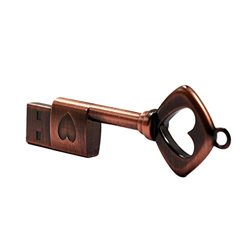 FeliSun USB 3.0 Speicherstick USB-Flash-Laufwerk USB 3.0 Metall USB Stick Externer Speicher Hochzeitsgeschenke (16GB, Schlüssel)