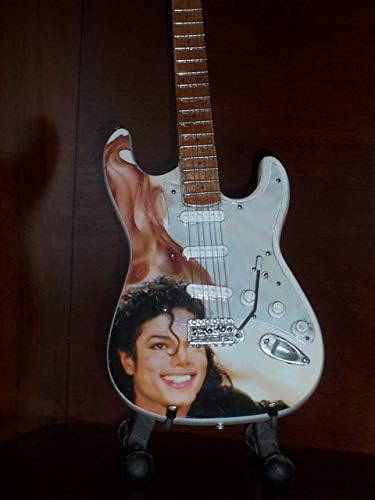 Mini Guitar For MICHAEL J-A-C-K-S-O-N Portrait Display Gift