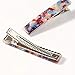 Souarts 9PCS Resin-Hair-Clips Acrylic Alligator Clips Hair Accessories Leopard Print Marbe Pattern Hair Barrettes Womens Hair Clips for Hair
