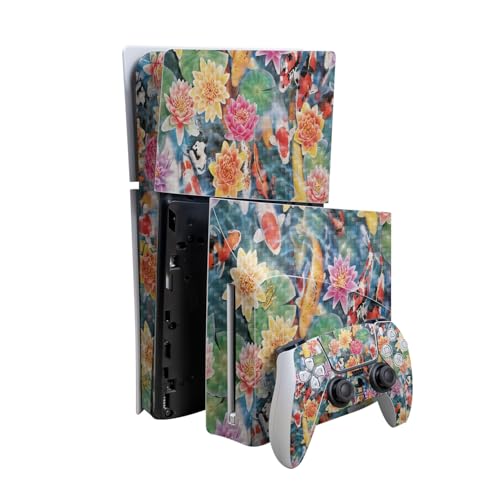 Carbon Fiber Skin Compatible with PlayStation 5 Slim Digital Edition Bundle + D…