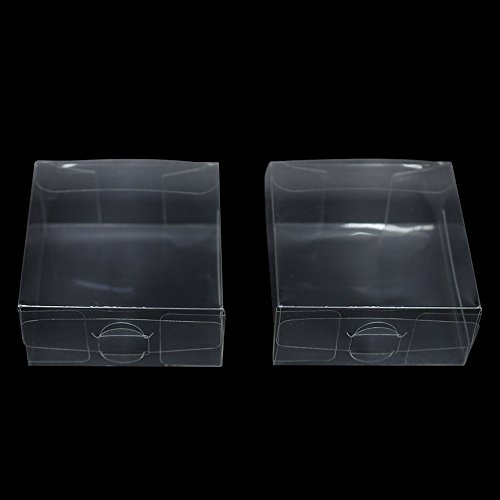 Multiple Usage Clear Plastic Retail PVC Packaging Boxes for Wedding Party Birthday Favor Transparent Cube Jewellery Decorative Accessories Take Out Container (100, 2.0x2.0x1.2 inch)