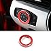 JOIN-WIT Headlight Switch Knob Cover Ring Trim for Ford F150 XLT 2016 2017 & Mustang 2015 2016 (Red)