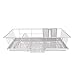Home Basics 3 Piece Vinyl Coated Steel Dish Drainer, White
