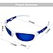poshei Polarized Sport Mens Sunglasses for Baseball Fishing Golf Running Cycling, P07 Fashion Women Sunglasses and Men Sunglasses with Tr90 Unbreakable Superlight Frame (White&Blue)