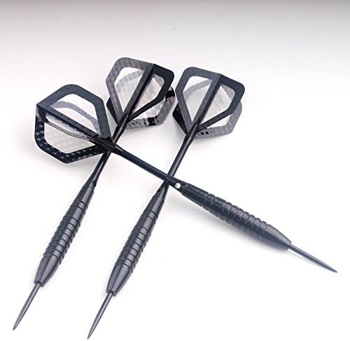 3 Pcs Professional Steel Tip Darts with Aluminium Shafts 22g + Flights
