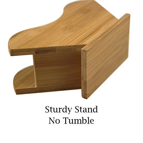 Unibene Bamboo Coffee Filter Holder, Renewable Stand Container