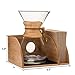 Cipamnel Organizer for Chemex Coffee Maker with Silicone Mat | Eco-Friendly, Durable & Water Resistant Bamboo | Designed for Baratza Encore Burr Grinders, Chemex Coffee Makers & Chemex Filters