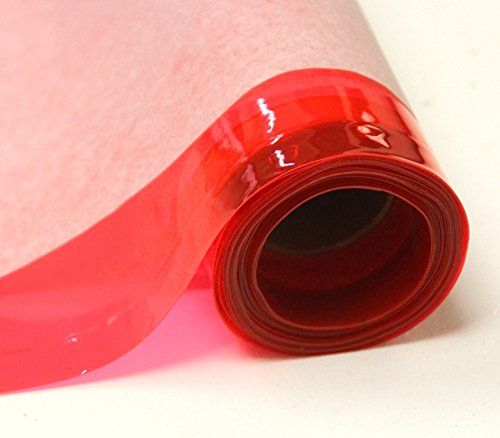 12 Gauge Red Tinted Plastic Vinyl Fabric 54