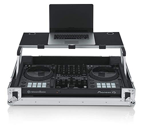 Gator Cases G-TOUR Series DJ Controller Road Case with Sliding Laptop Platform - Custom Fit for Pioneer DDJ1000; (G-TOURDSPDDJ1000)