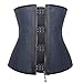 MISS MOLY Latex Waist Trainer Corset for Weight Loss Underbust Waist Shaper Sport Girdle Black