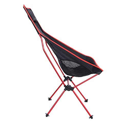 Sunnyys Outdoor Portable Camping Aluminum Stool Outdoor Back Folding Chair Fishing