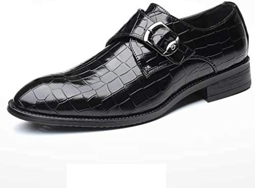 TAZAN Bullock pointed Metal buckle soft leathe business men's leather shoes derbyr party dress shoes breathable non-slip wear-resistant black brown blue