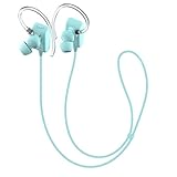 GLCON® GS-06 Mini Blue Sports Sweatproof Wireless Stereo Bluetooth 4.0 Headset BT Headphones Earphone Earpiece Earbuds with Microphone Mic, A2DP, Noise Cancellation, Music Streaming and Control, Great for Sports, GYM, Running, Exercises, for Apple iPhone 5/5s/5c, iPhone 4/4s, iPad 1/2/3, new iPad, iPod and Samsung Galaxy S2, S3, S4, S5, Galaxy note 3, 2, 1 and other Android Cell Phone (Retail Package)