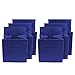 Sorbus Foldable Storage Cubes - 6 Fabric Baskets for Organizing Pantry, Closet, Shelf, Nursery, Playroom, Toy Box, Cubby -11 Inch Dual Handle Collapsible Closet Organizers and Storage Bins -Royal Blue