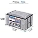 Onlyeasy Storage Bag Organizers for Closet Shelf - Set of 2 Clothes Blanket Comforter Duvet Quilt Storage Bag Containers Tidy Up Your Bedrooms Extra Large Storage, 23.6