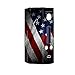 Skin Decal Vinyl Wrap for Wisemec Reuleaux rx200 Vape Mod Box / American Flag distressed