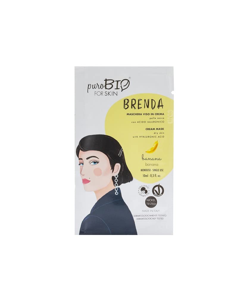 PuroBio Brenda Cream Face Mask for Dry Skin, No. 02 Banana