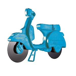 Eddingtons Blauwe Lambretta Scooter Pizza Cutter