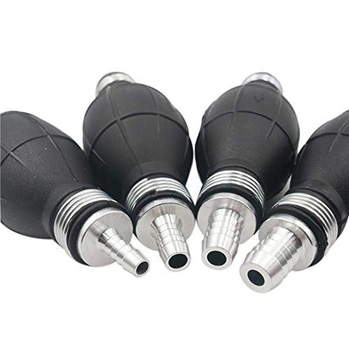 lesgos 10mm 3/8" Rubber Fuel Transfer, Vacuum Fuel Line Hand Primer Pump Black Bulb Type for Car Marine Boat Gasoline Petrol Diesel Accessories - Thumbnail 7