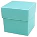 Mini Square 2x2x2 Wedding Bridal Shower Favor Box with Lid (10 Count)- Robin Egg Blue