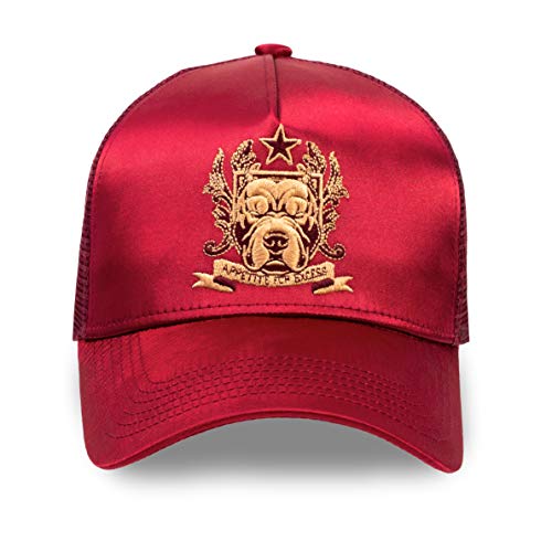 Chiccheria-Brand-Trucker-Cap-Mens-and-Womens-Cap-Bulldog-Shiny-Known-From-GQ-Baseball-Snapback-Cap-One-Size