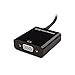 Cable Matters Micro HDMI to VGA Adapter (Micro HDMI to VGA Converter) in Black