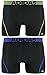 adidas Men's Sport Performance Mesh Trunk Underwear (2-Pack), Black/Solar Yellow Black Hi Res Blue, Medium