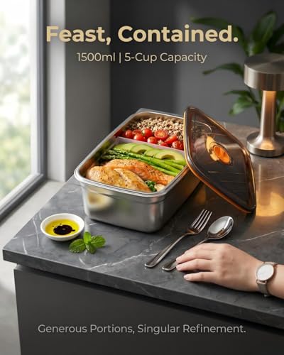 RUDAP Cordless Electric Lunch Box, 24000mAh Rechargeable 1.2L Portable Food Warmer with 5 Heating Modes, Auto Temperature Control, Heated Lunch Box – Perfect for Truck, Office, or Outdoor Worksite