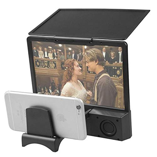 THE NEON LIGHTS L8 Phone Screen Magnifier With Bluetooth Speaker Black