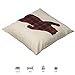 Cotton Linen Fjfz Home Decorative Throw Pillow Case Cushion Cover for Sofa Couch Winter Bear, Scottish Plaid, Red, 18