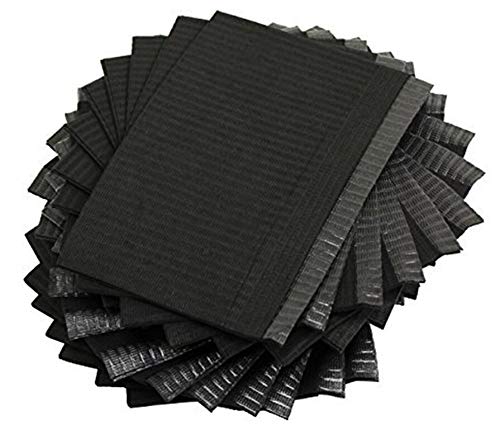 Dragon Art 13" x 18" inches Dental Bibs/Lap Cloths for Tattoo, Dentist, or Piercings (500 pack) (Black)