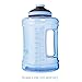 BOTTLED JOY 2.5L Water Jug with Handle, BPA Free Reusable Gym Sports Drinking Large Capacity Water Bottle Container 85oz 2500ml (Transparent Blue)