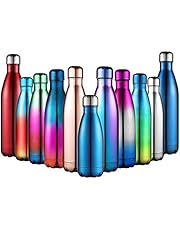 Anjoo Bottiglia Termica in Acciaio Inossidabile, Leggero e Compatto in Bottiglia Termica per All'aperto, Cucina, Campeggio o Sport - 350ml/500ml/750ml - Regali di Grande Scelta per Natale e Capodanno
