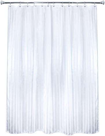 Milkweed Farms Manor Luxury Washable Fabric Shower Curtain Liner- Hotel Quality- Mildew, Mold and Water Resistant