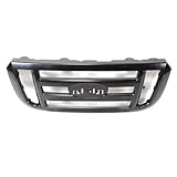 CarPartsDepot, Pickup Truck Grill Grille Front Black Plastic Frame No Honeycomb Insert Assembly, 400-181231 Fo1200481 6L5Z8200Bad