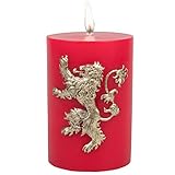 Game of Thrones Candle - House Lannister Insignia Sculpted Pillar Candle - Multi Use Candle With 80 Hour Burn Time - Perfect Gift for the GoT Fan - Unscented - 6