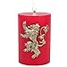 Game of Thrones Candle - House Lannister Insignia Sculpted Pillar Candle - Multi Use Candle With 80 Hour Burn Time - Perfect Gift for the GoT Fan - Unscented - 6