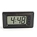 Digital LCD Vehicle Car Clock with Calendar Display, Adhesive Dashboard Clock, Ultra-thin