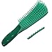 Detangling Brush for Curly Hair,Green Detangler for African American Hair and Black Natural Hair 10x2 inch (Green)