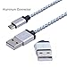 Amoner 3Pack 10ft Nylon Braided High Speed USB 2.0 A Male to Micro USB Male Cable, Data Sync Cable Cord for Android, Samsung, HTC, Motorola, BlackBerry Smartphones, Tablets,1 Year Warranty