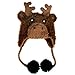 Huggalugs Baby Toddler or Adult Knit Moose Hat with Antlers S