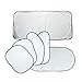 Vktech 6Pcs Folding Silvering Reflective Car Window Sun Shade Visor Shield Cover