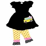 Unique Baby Girls Back to School Bus Tunic Boutique Outfit