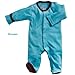 Babysoy Baby Boys' Footed One Piece - Blue - 0-3 Months