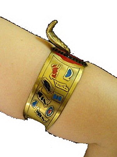 Handmade Armlet Armband Belly Dance Dancing Egypt Cleopatra Cobra Brass 113